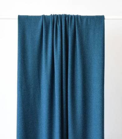 Tissu jersey viscose bleu de Prusse Tissu jersey viscose bleu de Prusse