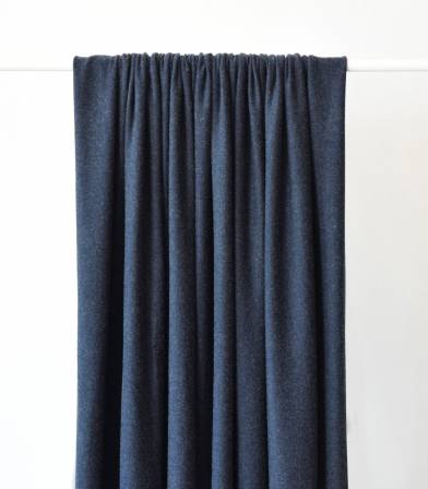 Tissu jersey viscose marine chiné Tissu jersey viscose marine chiné