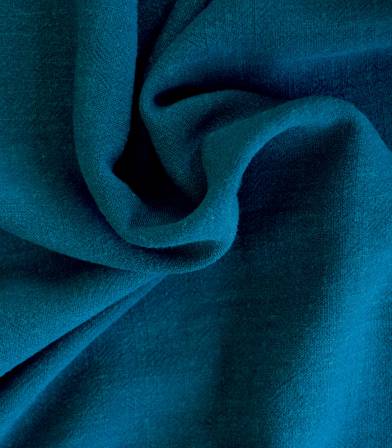 Tissu Lin viscose - Bleu de Prusse