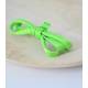 Cordon satin vert fluo