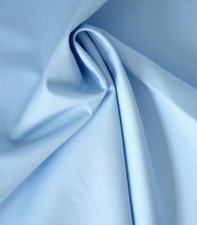 Tissu popeline de coton bleue lavande