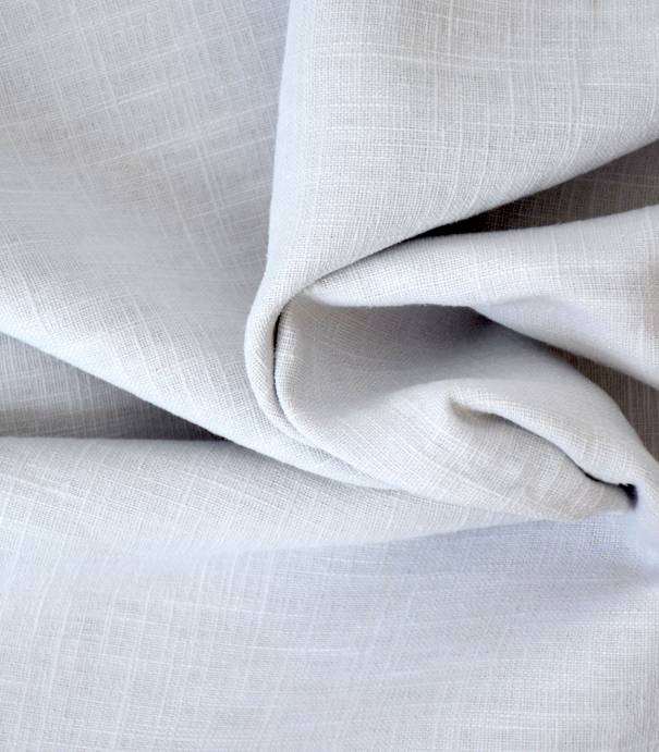 Tissu lin gris perle