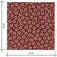 Tissu fleuri Myosotis - Grenat