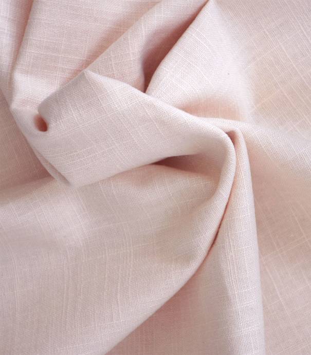 Tissu Lin rose poudré Tissu Lin rose poudré