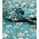 Popeline fleurs sur vert - Rico design