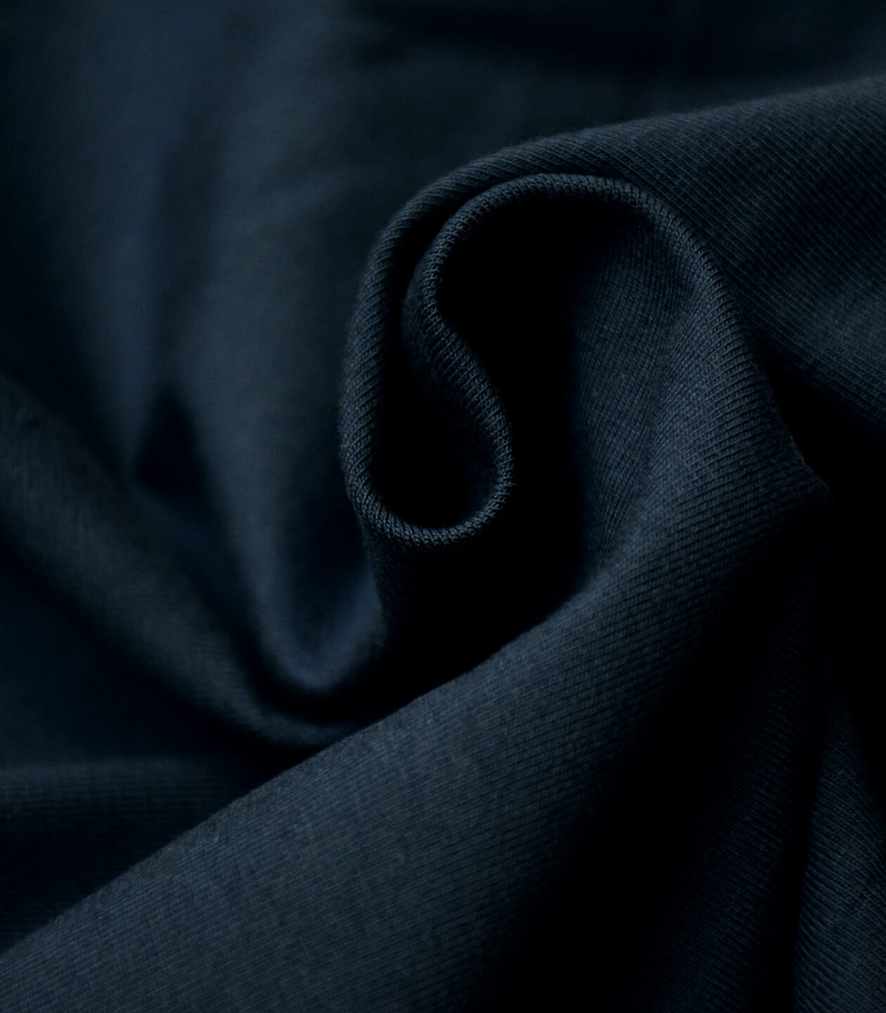 Plus-coton jersey-menthe/bleu marine tricot couture tissu extensible élasthanne 