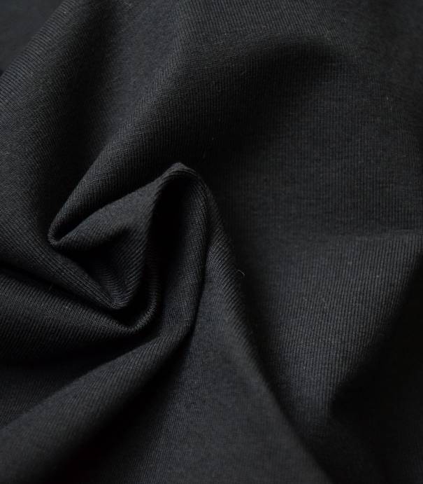 Tissu jersey noir - OEKO TEX