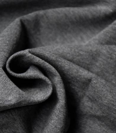 Tissu sweat gris chiné foncé Tissu sweat gris chiné foncé