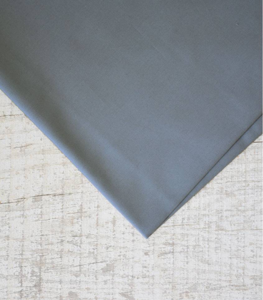 Tissu popeline de coton gris clair