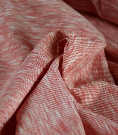Tissu jersey coton - Mini rayures Warm wood Tissu jersey coton - Mini rayures Warm wood