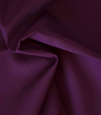 Tissu popeline de coton prune Tissu popeline de coton prune