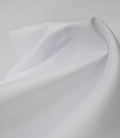 Tissu blouses poly-coton hydrofuge blanc