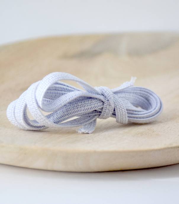 Tresse élastique 6mm - blanc Tresse élastique 6mm - blanc