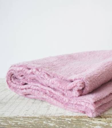 Tissu polaire doudou bois de rose Tissu polaire doudou bois de rose