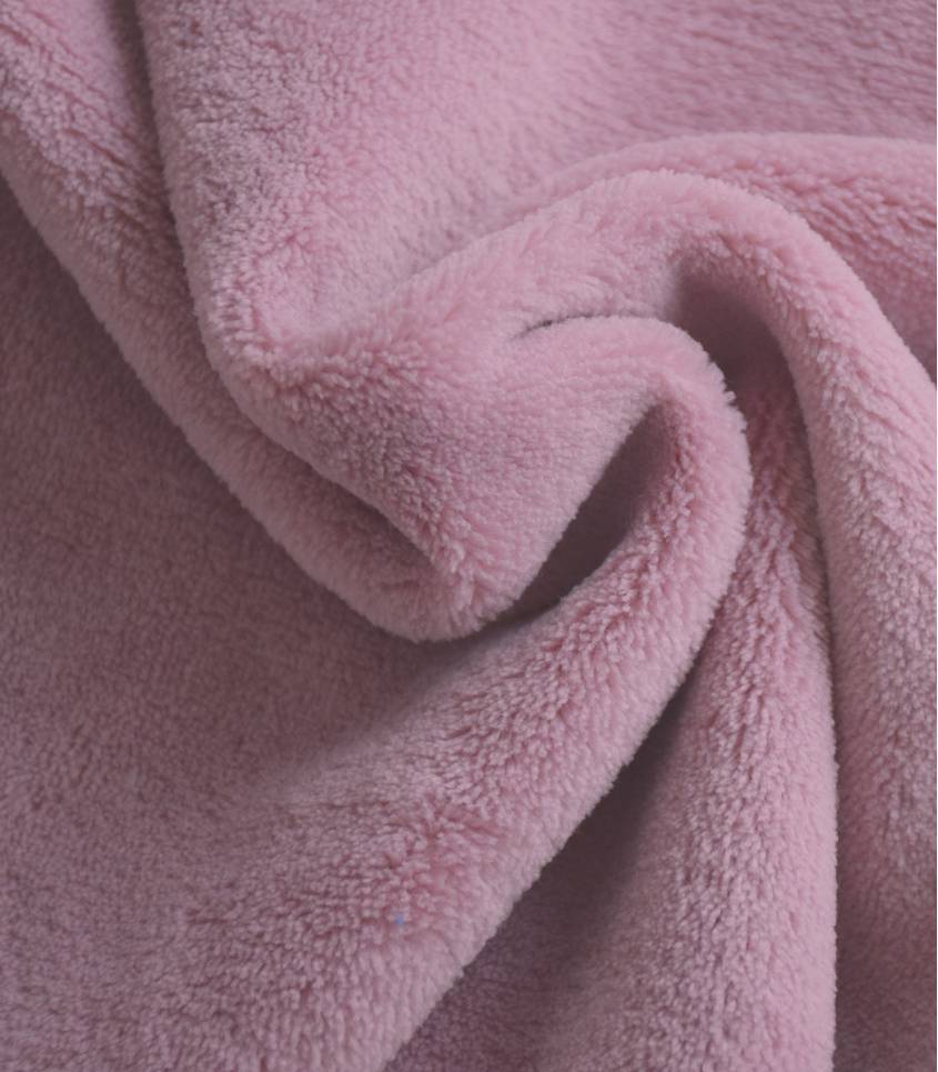 Tissu polaire doudou bois de rose