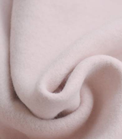 Tissu polaire coton bio - rose