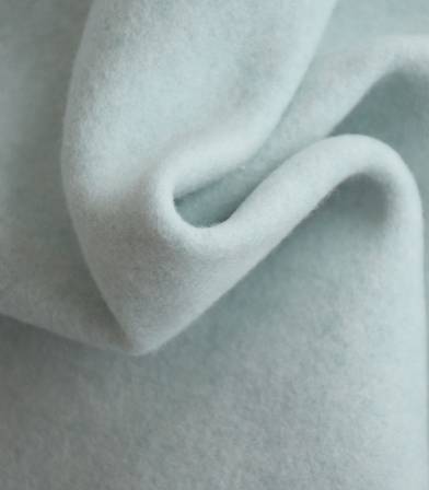Tissu polaire coton bio - vert mint Tissu polaire coton bio - vert mint