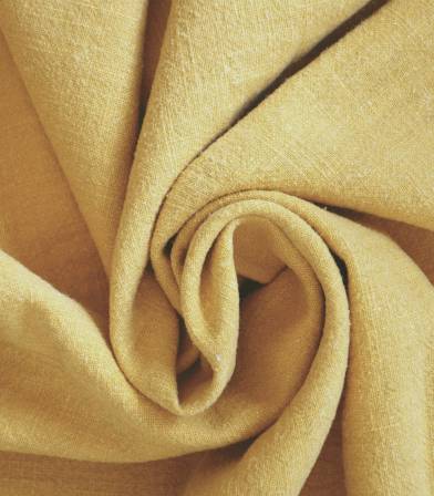 Tissu Lin lavé ocre Tissu Lin lavé ocre