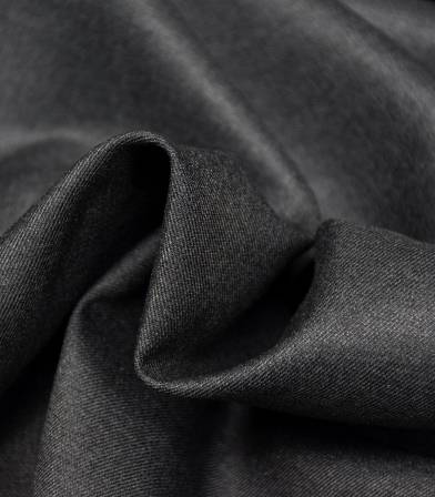 Tissu twill Bamboo et polyester recyclé - Anthracite