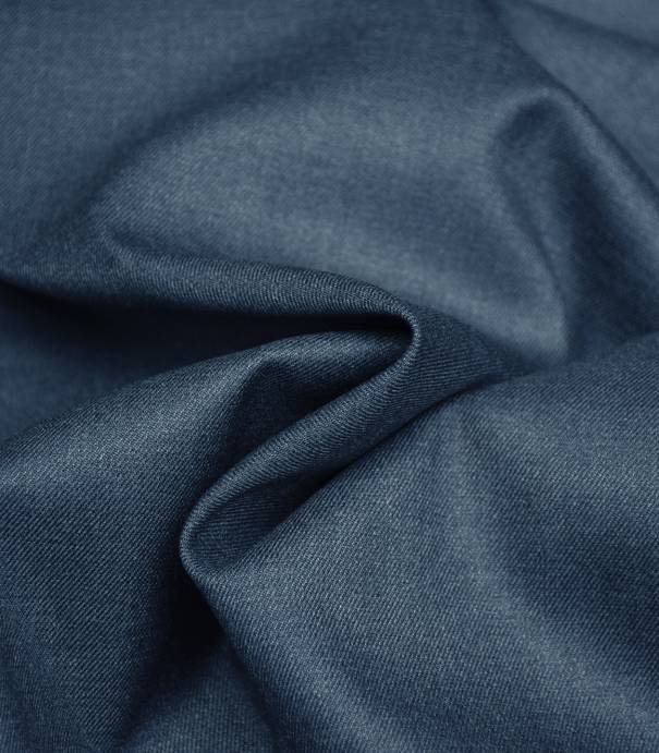 Tissu twill Bamboo et polyester recyclé - Denim Tissu twill Bamboo et polyester recyclé - Denim
