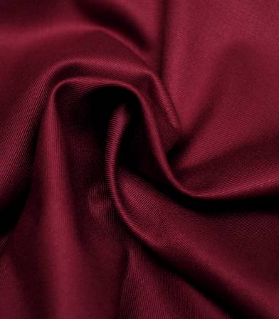 Tissu twill Bamboo et polyester recyclé - Bordeaux