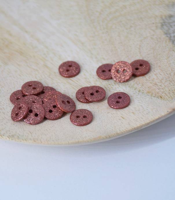 Boutons pailletés gingerbread