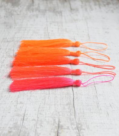 Set de pompons glands - Fluo Set de pompons glands - Fluo