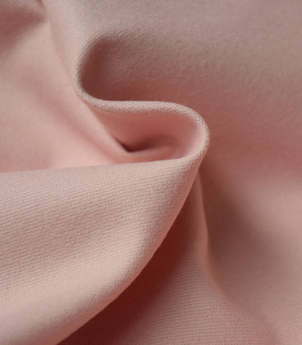 Tissu flanelle de coton - rose poudré