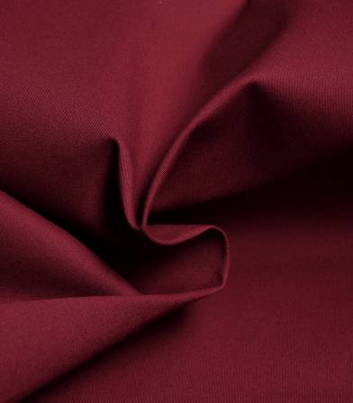 Tissu gabardine fine stretch - Bordeaux