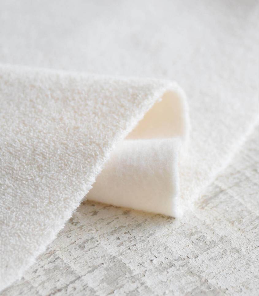Tissu Microéponge coton bio - Double face
