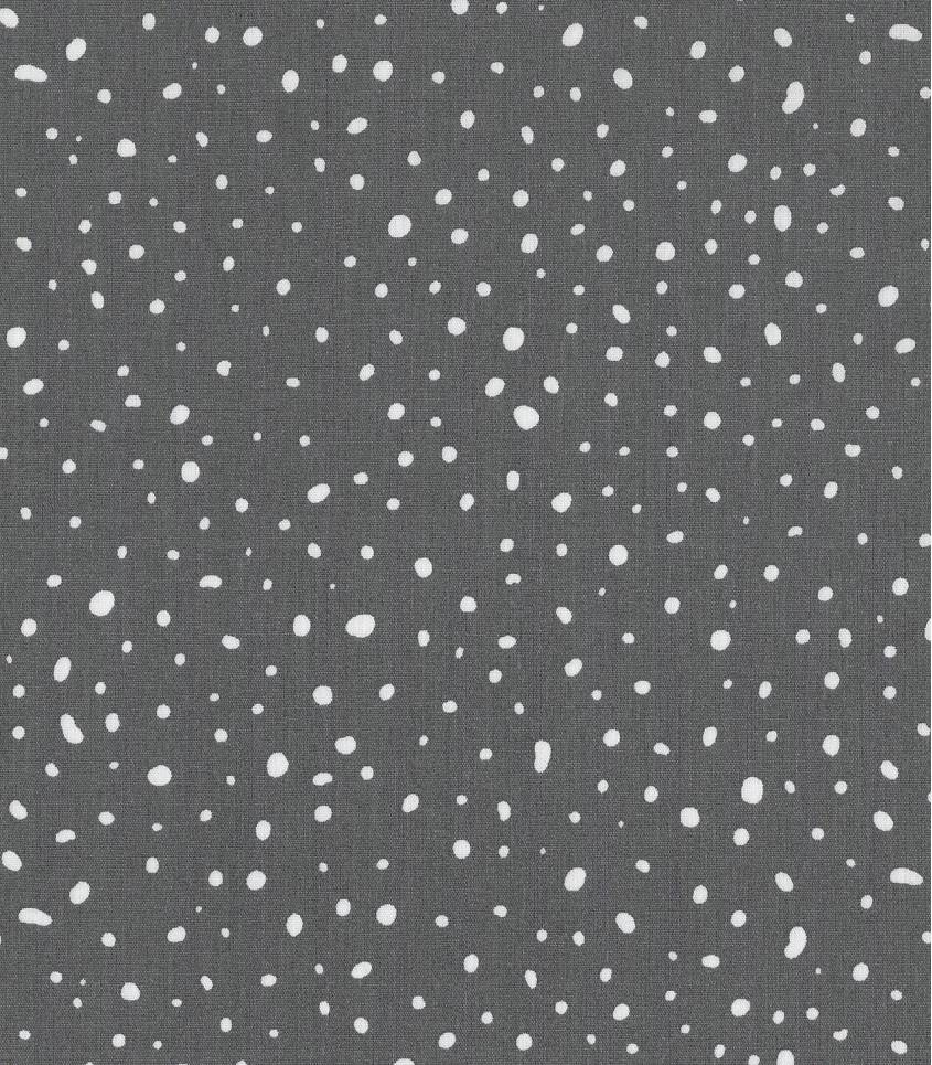 Popeline bio - Dots grey