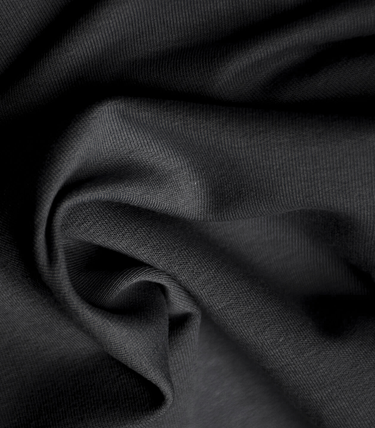 Tissu Jersey de coton bio noir