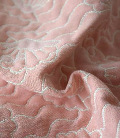 Tissu jacquard Seashell - Rose Tissu jacquard Seashell - Rose