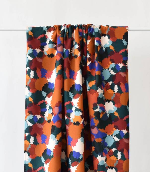 Tissu viscose Bouquet d'automne Tissu viscose Bouquet d'automne