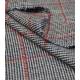 Tissu Lainage pied de puce - carreaux Framboise