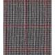 Tissu Lainage pied de puce - carreaux Framboise