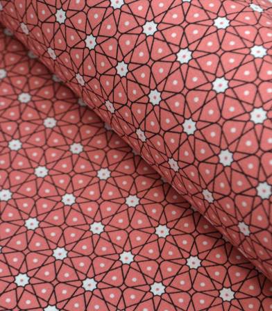 Tissu coton - Ceramik Corail