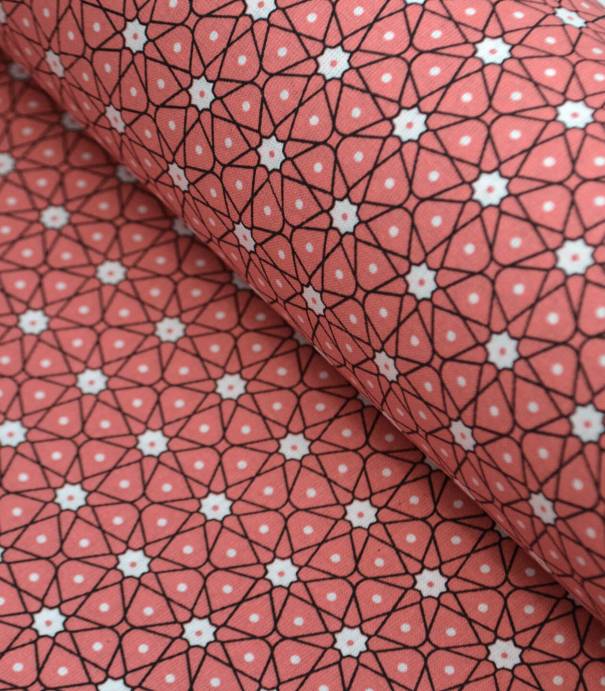 Tissu coton - Ceramik Corail Tissu coton - Ceramik Corail