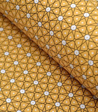 Tissu coton - Ceramik Safran