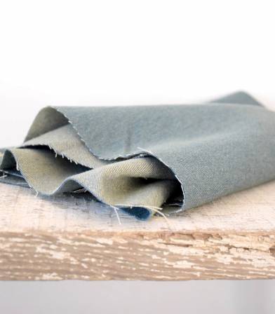 Tissu Heavy Washed Denim - Worn blue