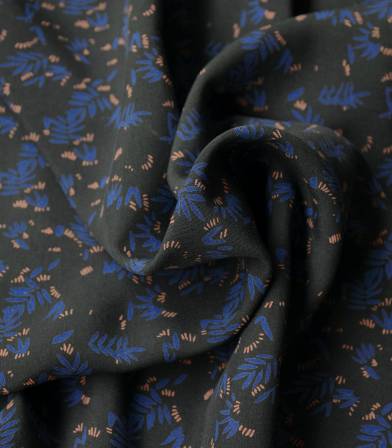 Tissu viscose Rizière blue