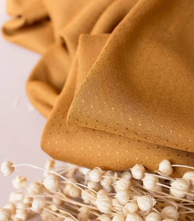 Tissu Dobby Ochre Tissu Dobby Ochre