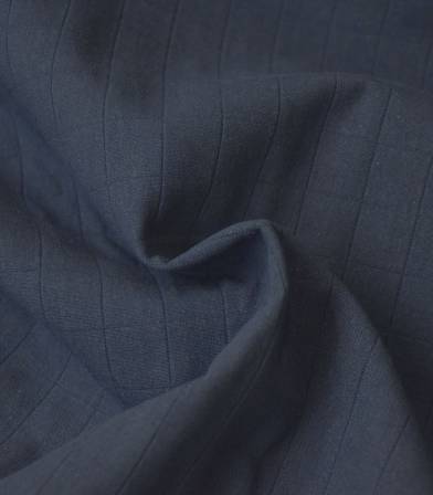 Tissu coton matelassé Tayio - Bleu navy