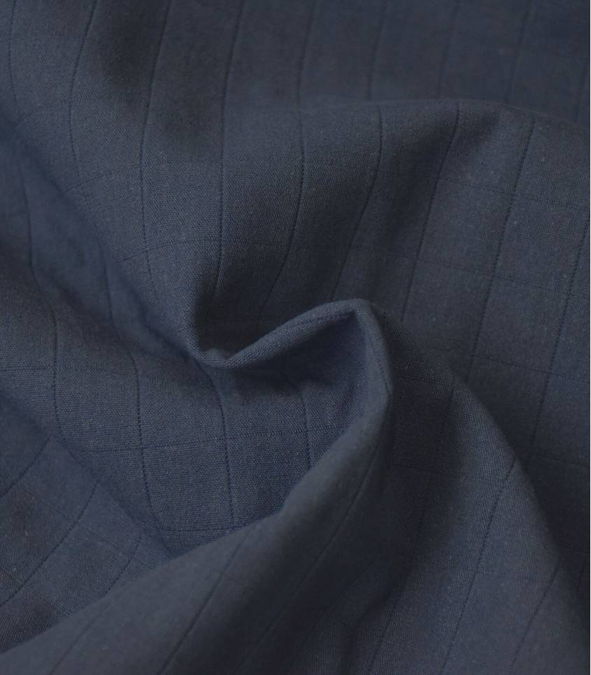 Tissu coton matelassé - Bleu navy