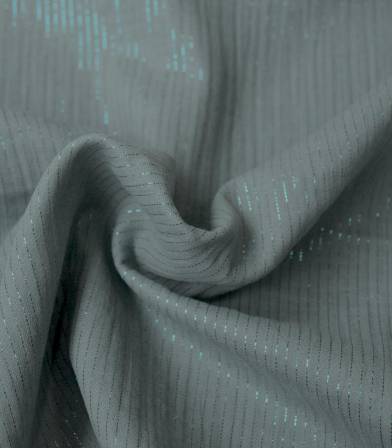 Double gaze rayure lurex - Dusty Mint Double gaze rayure lurex - Dusty Mint