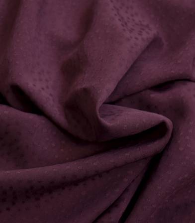 Tissu viscose Jacquard - Rice Aubergine Tissu viscose Jacquard - Rice Aubergine