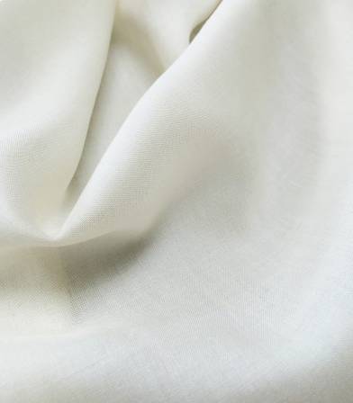 Tissu voile de viscose écru