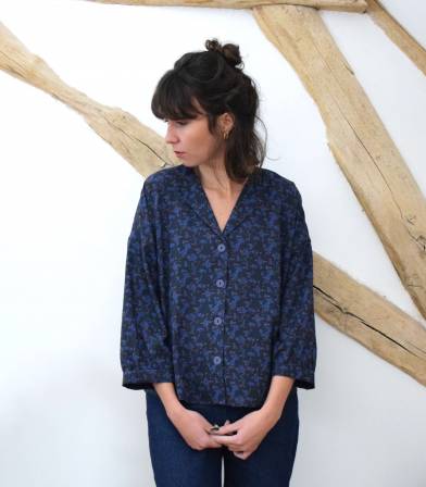 Box Ma blouse Sandalette - Rizière Blue Box Ma blouse Sandalette - Rizière Blue